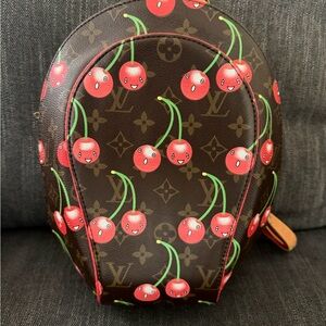 Authentic Louis Vuitton Red and Cream Backpack